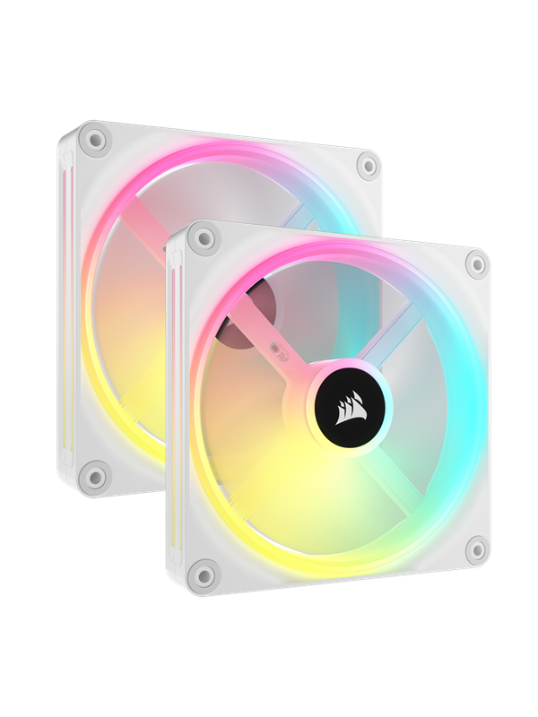 Corsair iCUE LINK QX140 RGB Starter Kit - White - Case ventilator - 140mm - Wit met RGB-licht - 37 dBA