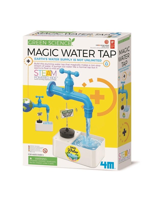 4M Wetenschap en Spel - Bouw Een Magische Waterkraan - Bouwpakket - KidzLabs - Green Science - 5+