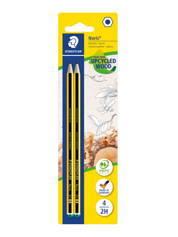 Staedtler Pencil Noris 2H x2 bc 100% PEFC