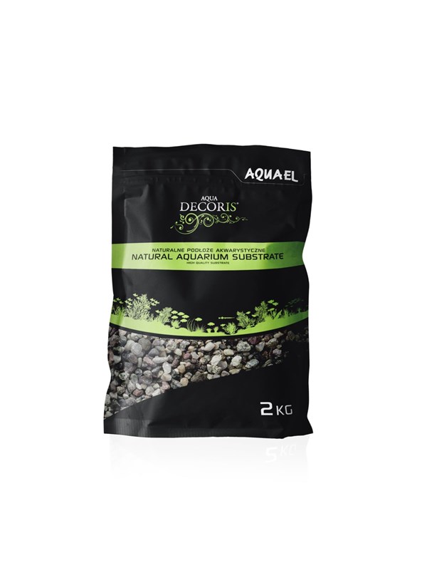 Aquael Natuurlijk Bonte Grind 3-5MM 2KG
