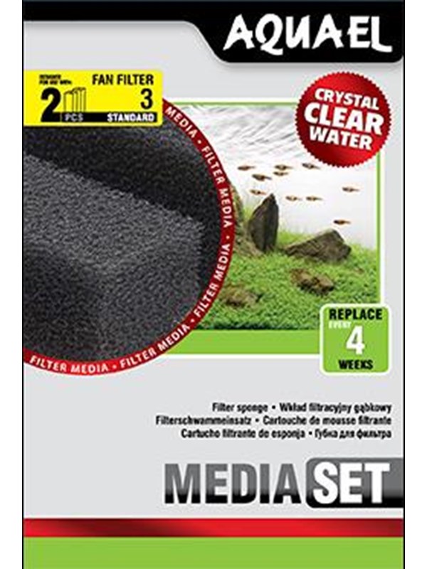 AQUAEL Filter cartridge Fan 3+ 2-p