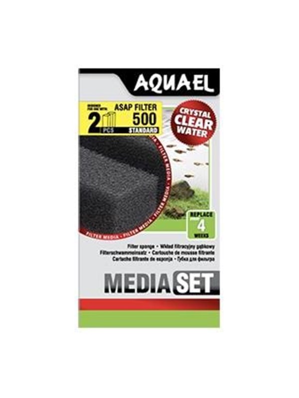 AQUAEL ASAP 500 Replacement Filter Sponge (2-Pack)