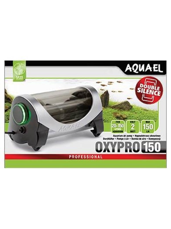 Aquael Oxypro 150 double silence - Zeer stille Aquarium Luchtpomp
