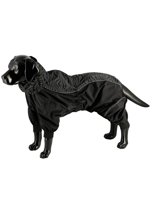 Dogman Dot Raincoat Waterproof Dog Overall Reflective Pattern 25cm