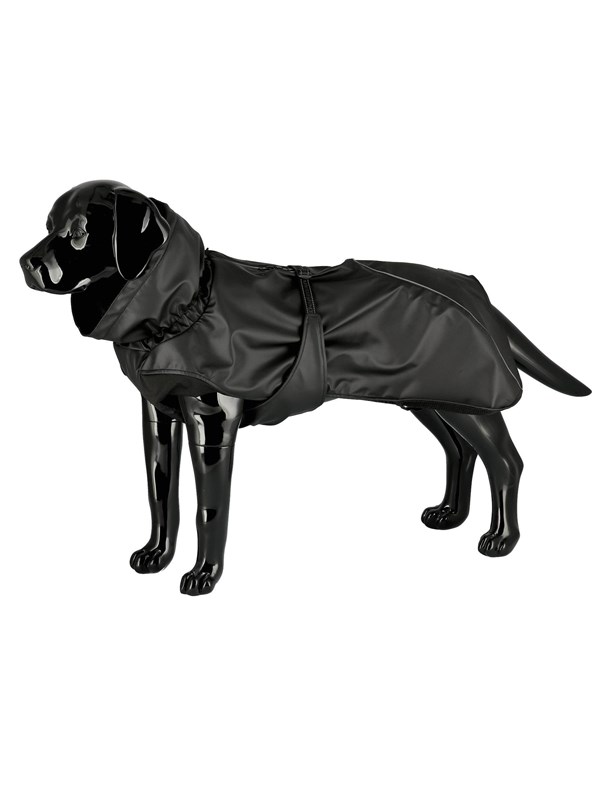 Dogman Dog Raincoat Aqua Black 55cm