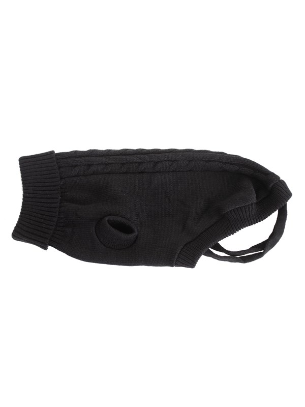 Dogman Knitted Dog Sweater Gina Black 30cm