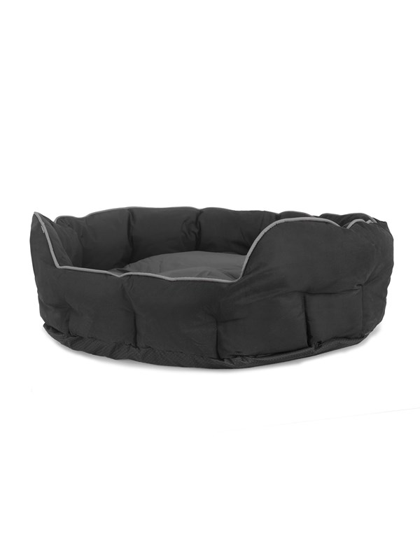 Dogman Bed Buddy Oval Black L 70x55x23cm
