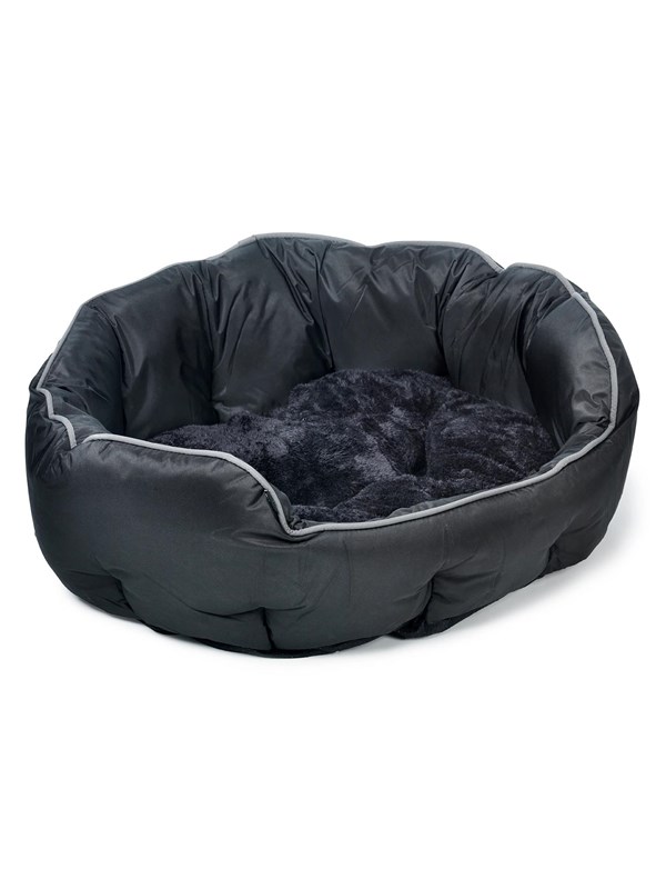 Dogman Bed Buddy Oval Black XL 90x70x26cm