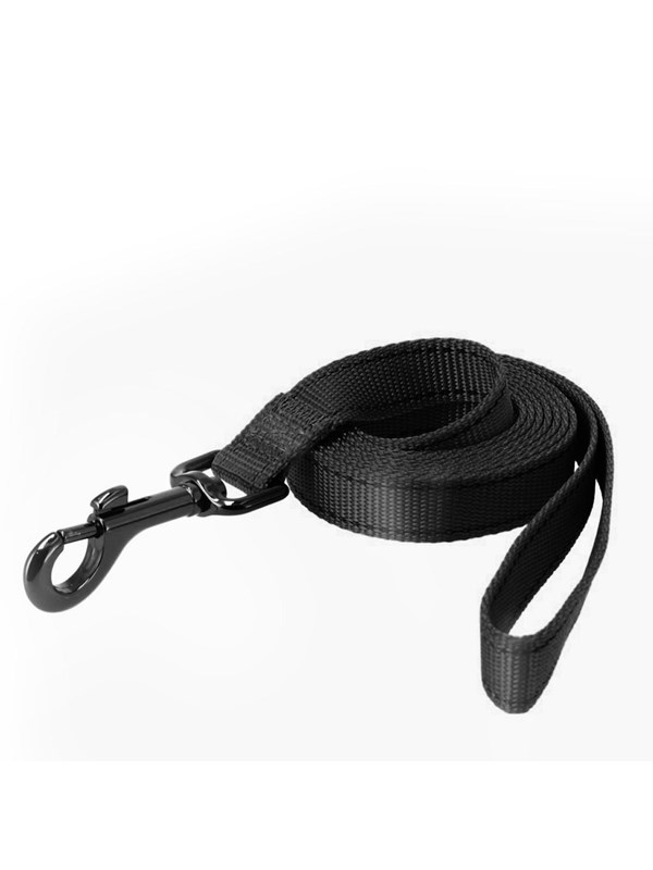 Dogman Iris Nylon Hondenriem Zwart M 20mmx180cm