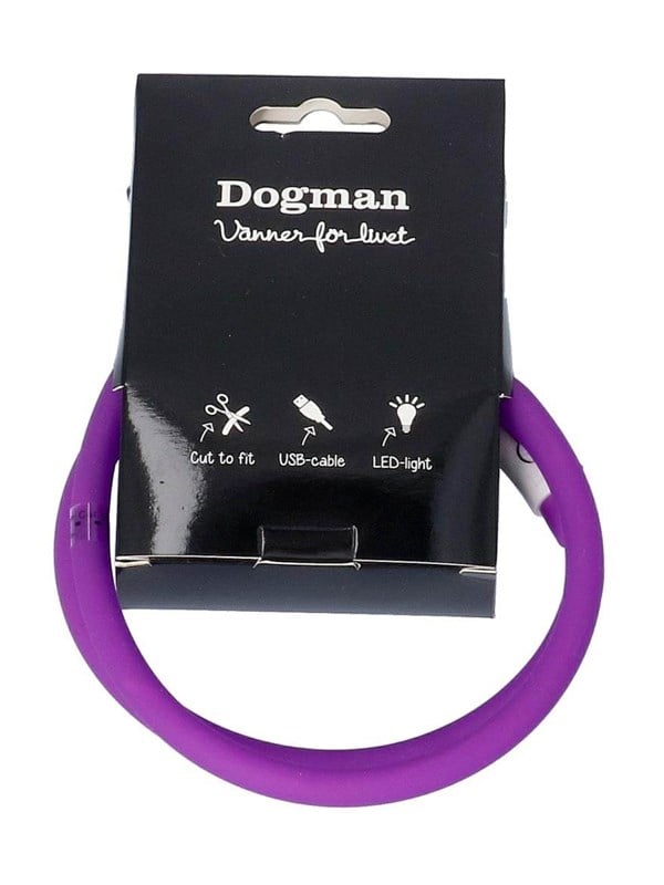 Dogman Flashing LED Collar Purple