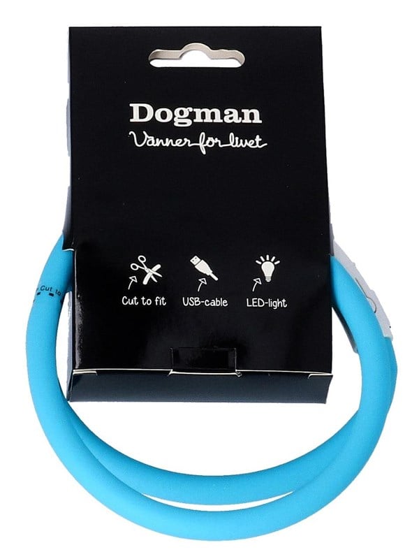 Dogman Flashing LED Collar Turquoise