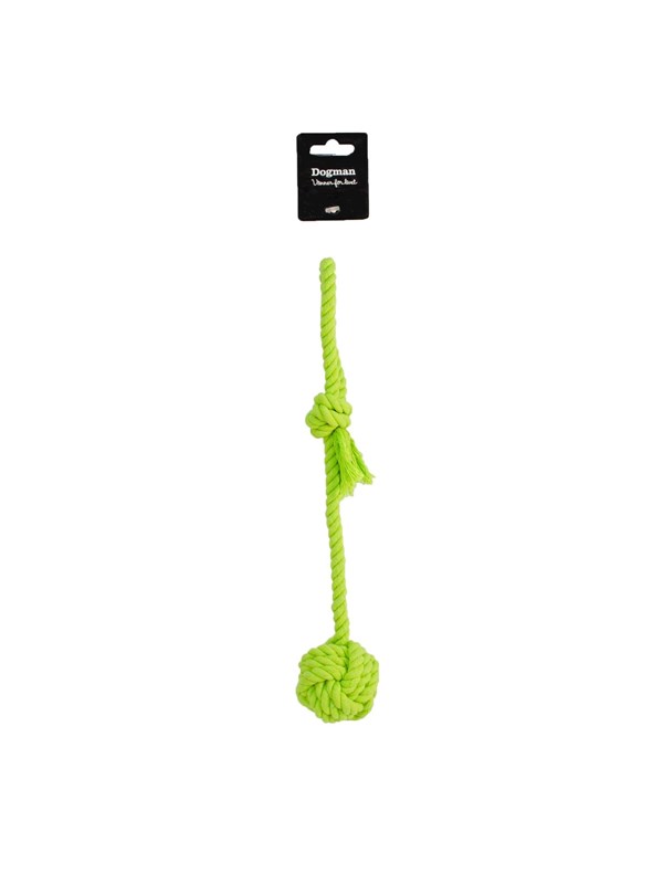 Dogman Speelgoed Bal/Touw Groen 6/35cm