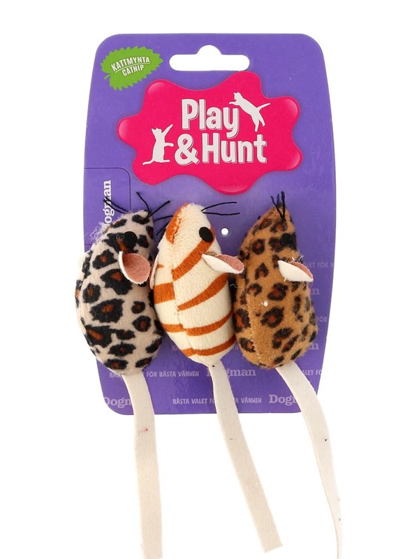Dogman Toy Safari Mice 3p