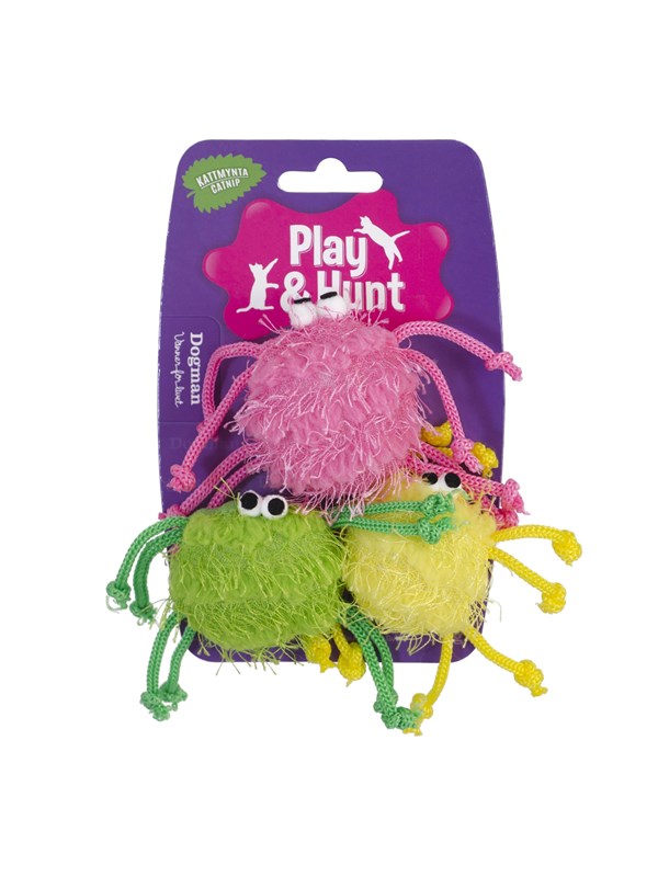 Dogman Toy Glitter spiders 3p