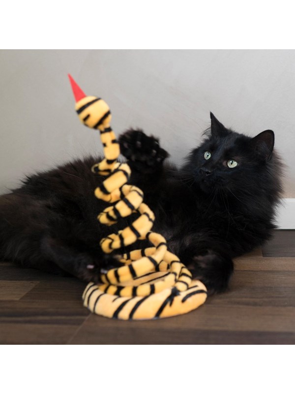 Dogman Kattenspeeltje Gele Schommelspiraal 28cm