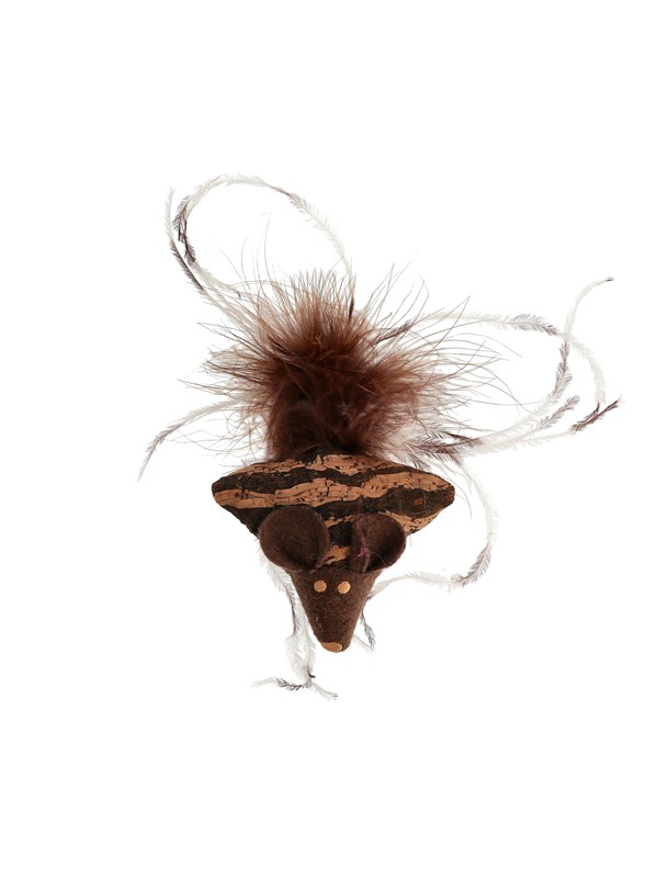 Dogman Toy mouse with feather