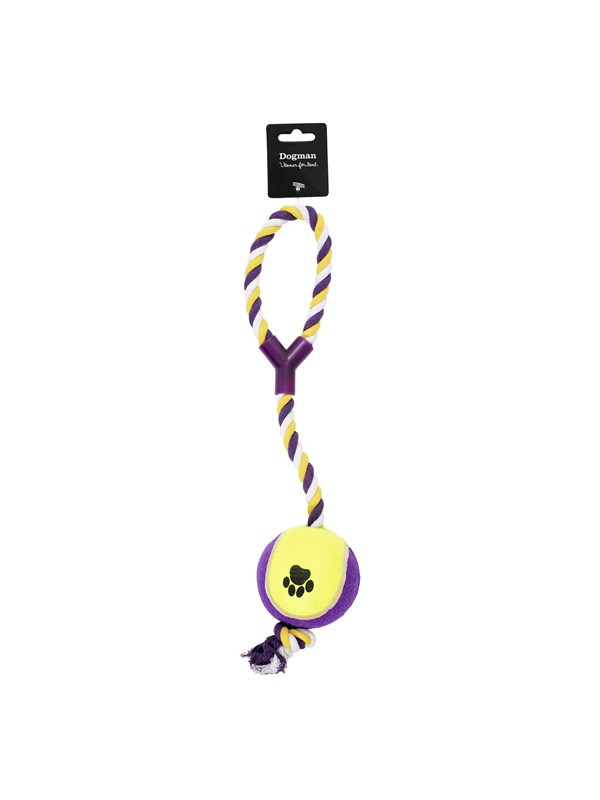 Dogman Toy Rope with ball