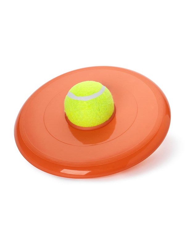 Dogman Frisbee met Tennisbal Mix Verschillende Kleuren 22cm