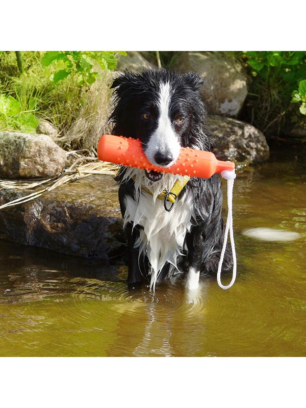 Dogman Duie Drijvend Rubberen Apporteerspeelgoed Klein 26cm