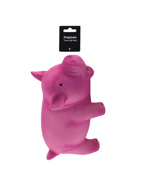 Dogman Hondenspeelgoed Latex Varken Roze 23cm