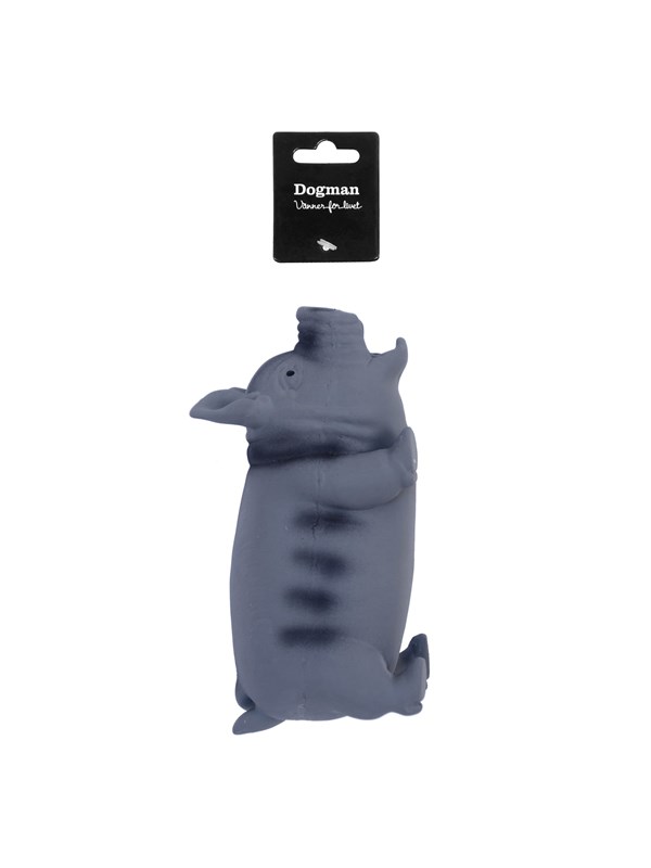 Dogman Hondenspeelgoed Latex Varken Grijs 23cm