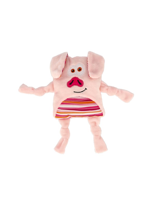 Dogman Roze Pigge Plutt Piepend Pluche Hondenspeeltje 20cm