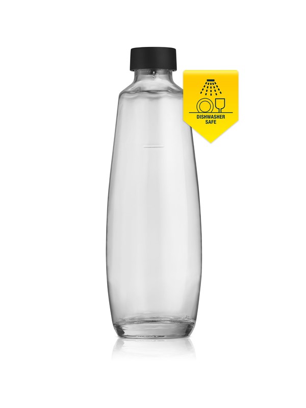 1 L enkel glas (DUO) - 1 L - herbruikbaar - compatibel met SodaStream DUO