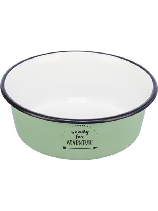 Trixie Bowl enamel/stainless steel 1.9 l/ø 21 cm green