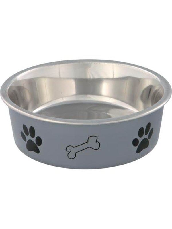 Trixie Stainless Steel Bowl 0.4 l/ø 14 cm assorted colours