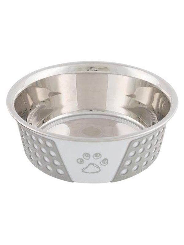 Trixie Stainless Steel Bowl 0.75 l/ø 17 cm white
