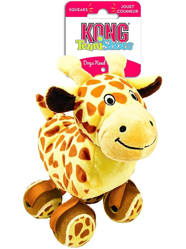 KONG Dog Toy TenniShoes Giraffe 24cm