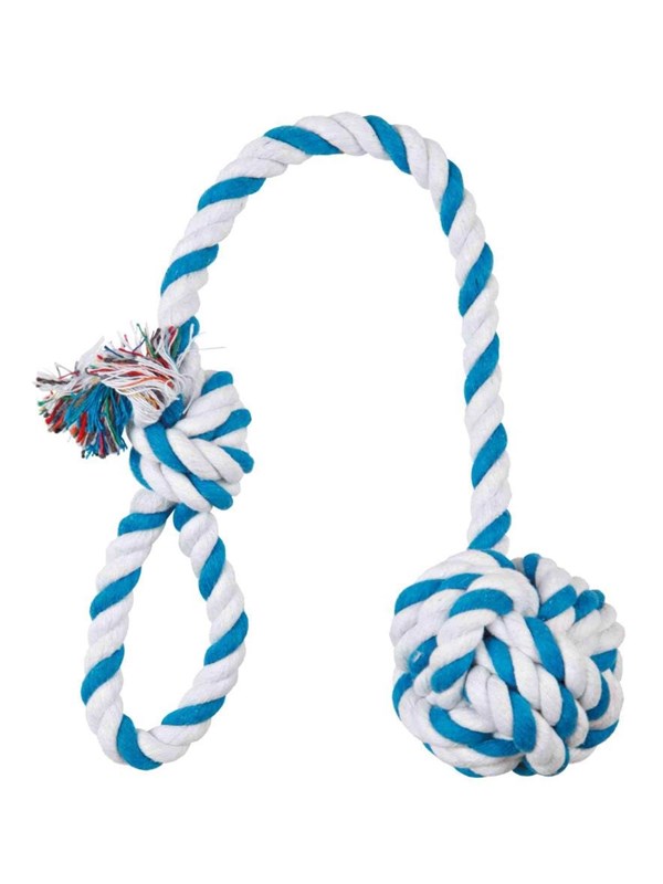 Trixie Playing Rope with Woven-in Ball ø 7/50 cm