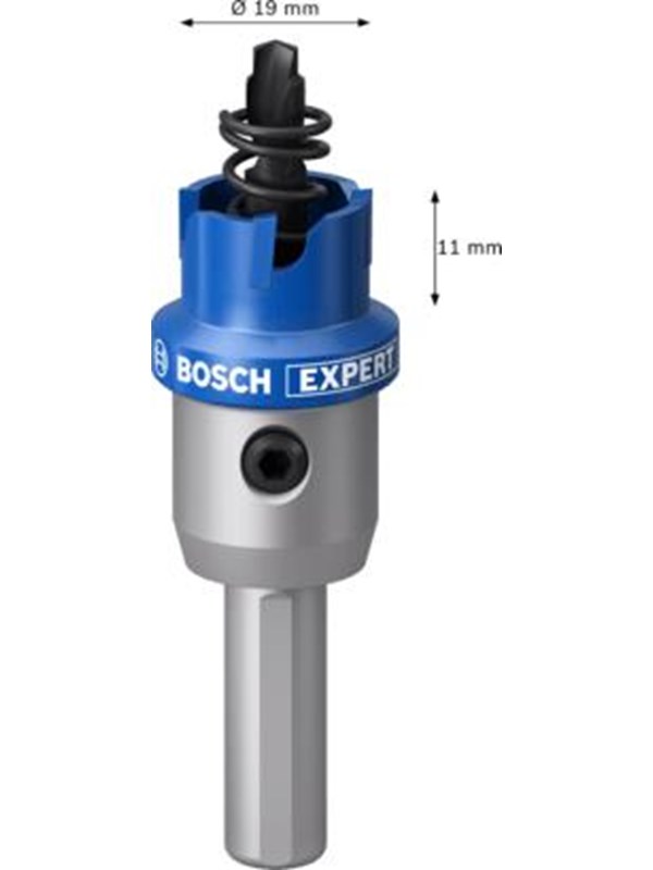 Bosch EXPERT SHEET METAL HOLE SAWS FOR ROTARY DRILLS/DRIVERS & IMPACT DRILL/DRIVERS 19MM