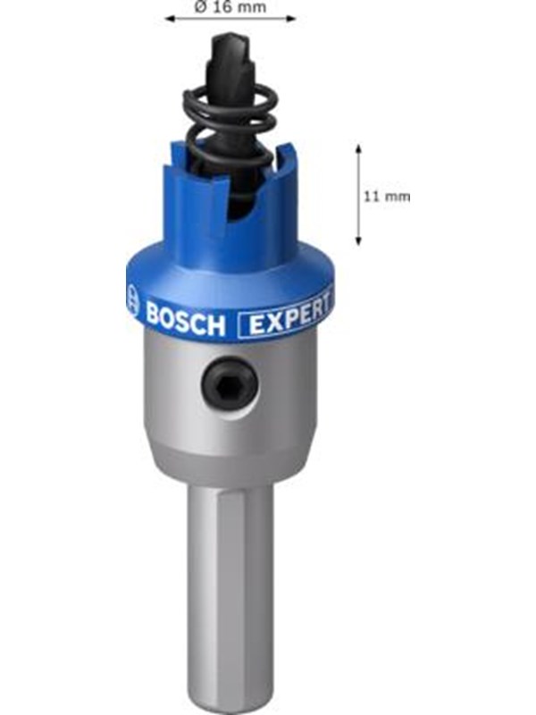 Bosch EXPERT SHEET METAL HOLE SAWS FOR ROTARY DRILLS/DRIVERS & IMPACT DRILL/DRIVERS 16MM