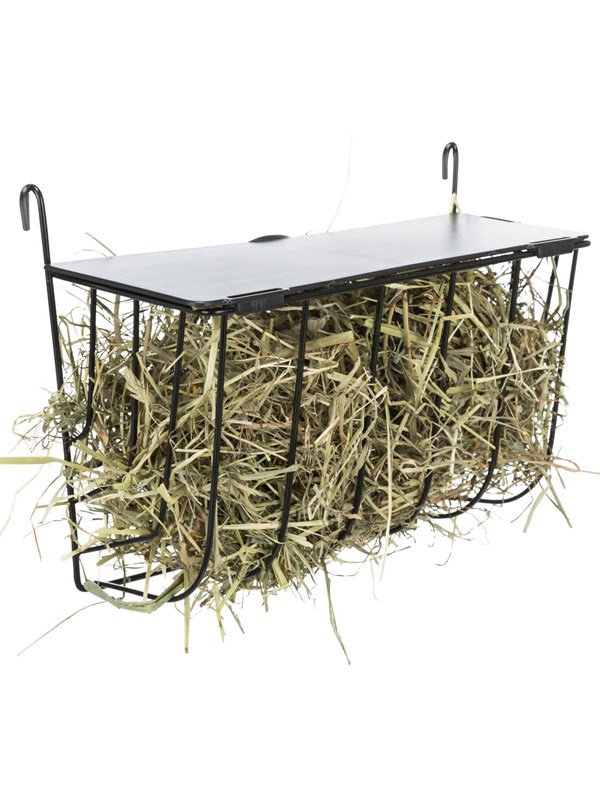 Trixie Hangende hooiruif met veiligheidsdeksel voor konijnen en cavia's 25x18x12cm