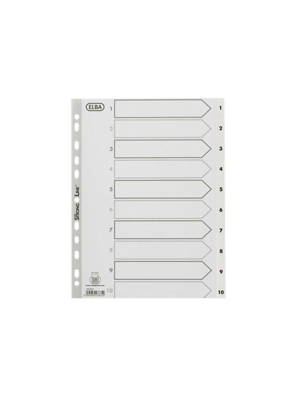 Oxford ELBA StrongLine - divider - for A4 - white