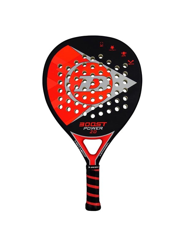 Dunlop- Padelracket- Boost Power 2.0 - Zwart/Rood