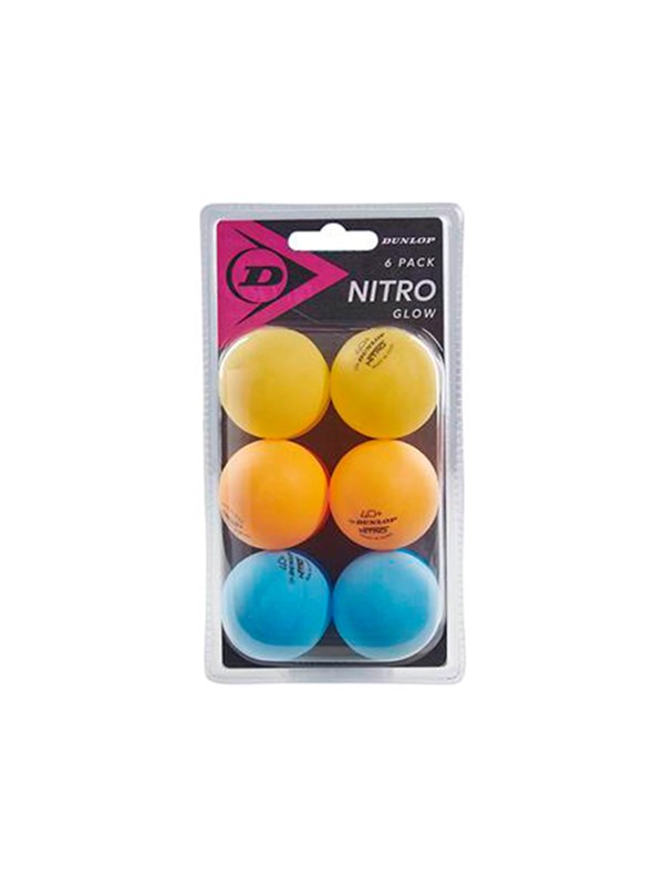 Dunlop Nitro Glow 40+ 6 Tabletennis Ball