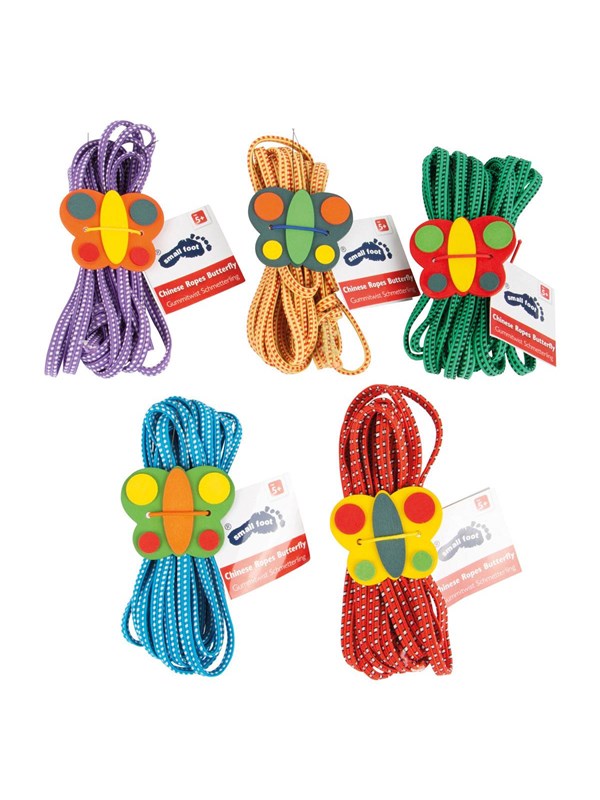 Small Foot - Springelastiek Vlinder Kleur, Set van 5