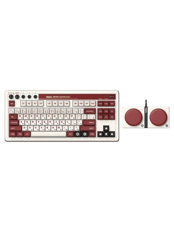 8BitDo Retro Mechanical Keyboard - Fami Edition - Engels (VK) - Bruin