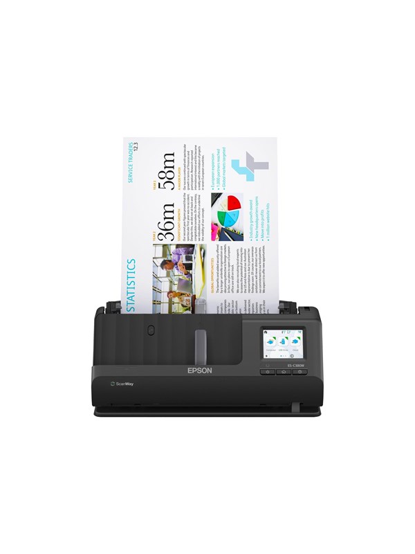 Epson ES-C380W - sheetfed scanner - desktop - USB 2.0 Wi-Fi(n)