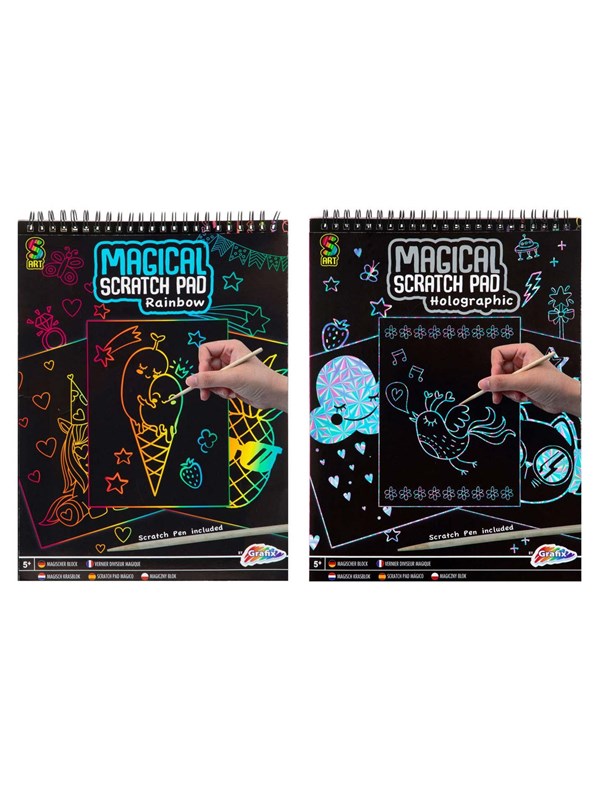 Grafix Magisch krasboek A4 20 vel + Pen