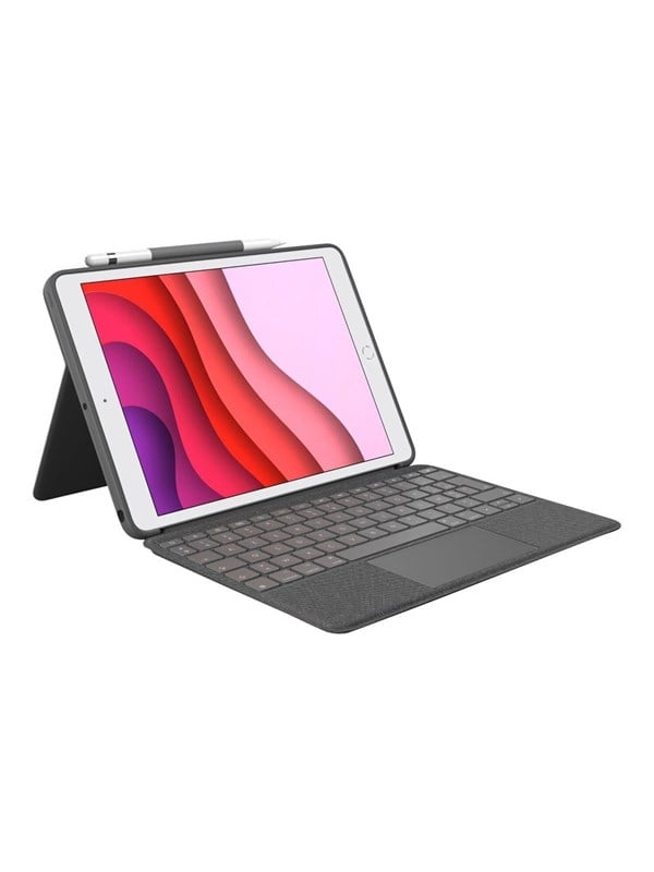 Logitech Combo Touch for iPad 10.9 (10th gen) - Oxford Grey - FR - Keyboard and folio case - Frans - Grijs
