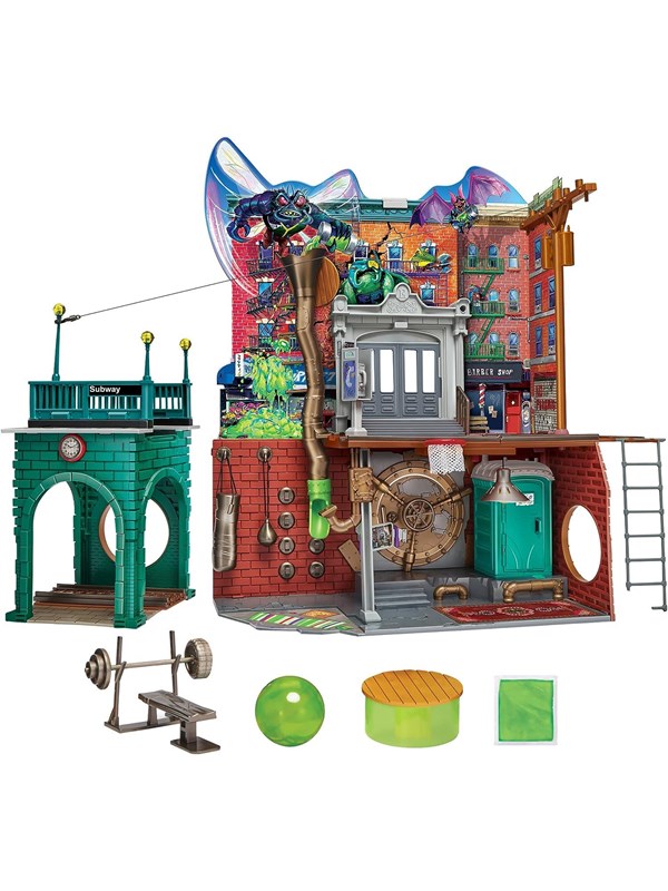 Playmates Toys Mutant Mayhem Large Playset Sewer Lair Dlx