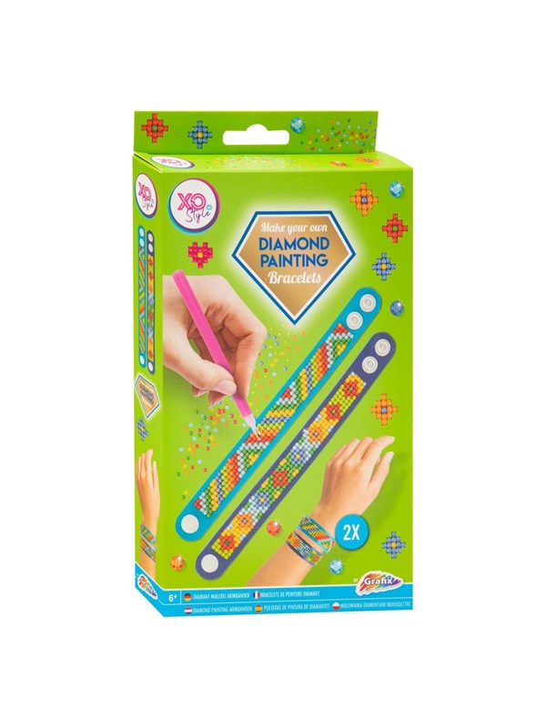 Diamond Painting armbandjes rose 2 stuks - kerst - sinterklaas - kado - cadeau
