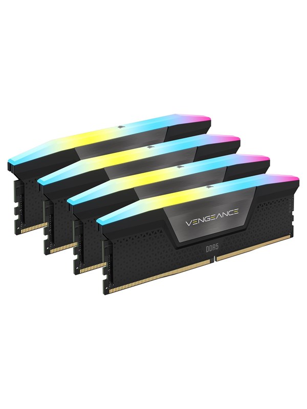 Corsair Vengeance RGB DDR5-5600 - 128GB - CL40 - Quad Channel (4 pcs) - Intel XMP - Zwart