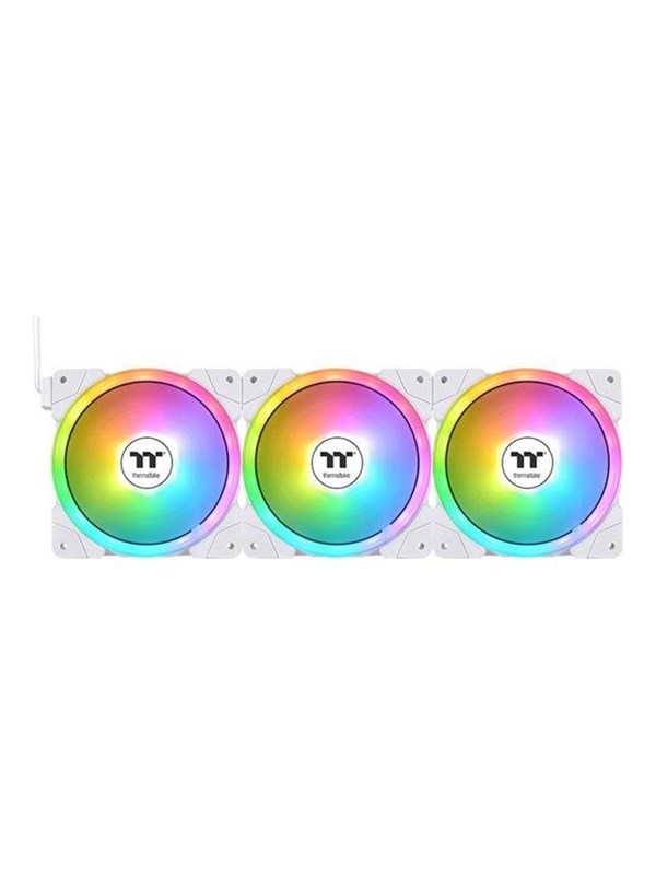 Thermaltake CL-F169-PL12SW-A PC-ventilator Wit (b x h x d) 120 x 120 x 25 mm Incl. LED-verlichting