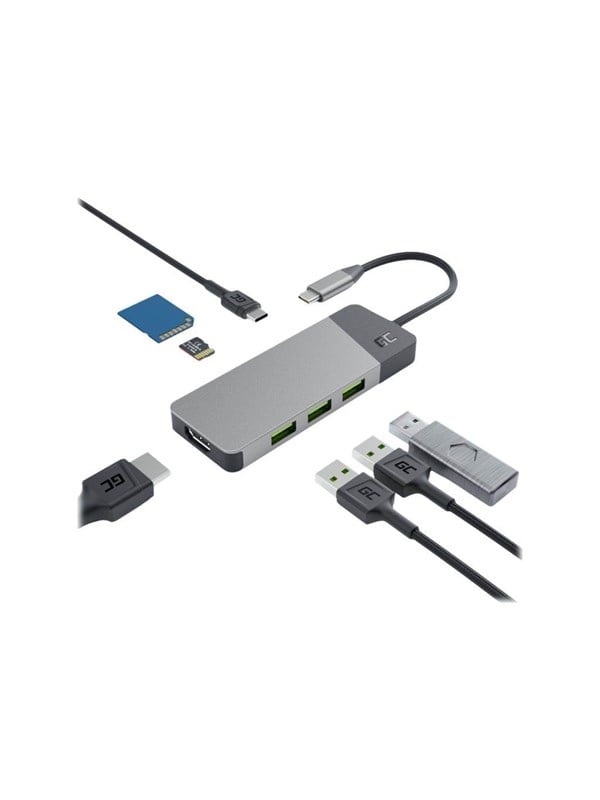 Green Cell HUBGC01 - docking station - USB-C - HDMI