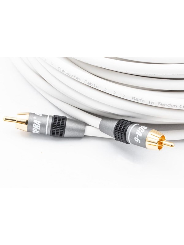 Supra Sublink - RCA-subwooferkabel - 2m - Wit
