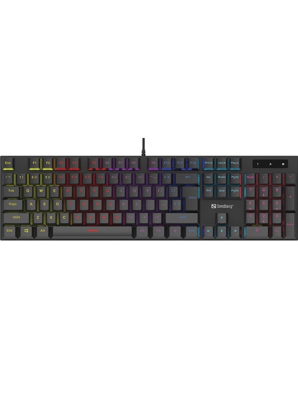 Sandberg Mechanical Gamer (UK Layout) - Gaming toetsenbord - Engels (VK) - Zwart